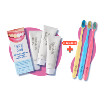 Instant Smile - Bundle 2 - Kit One + 3 Dentifrici Denti Sensibili